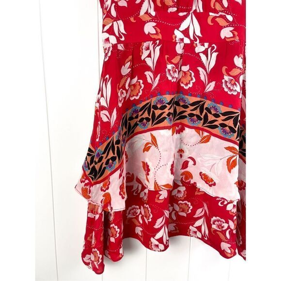 PARKER Aurora Silk Mini Dress In Talavera 0 - Picture 4 of 16